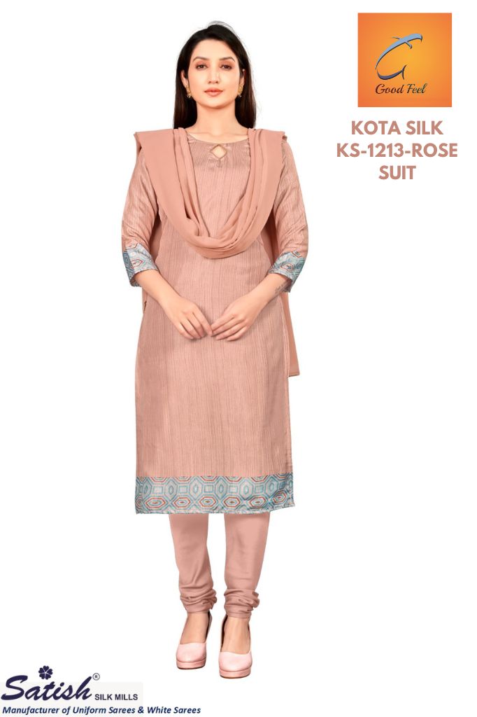 kota silk dress materials Plain Kota Doria Silk 3pc Unstitched Dress Material Suit Set 01