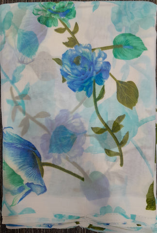 Floral Printed Georgette Saree (GF-11)