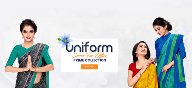 uniform saree, school teacher uniform, college uniform , office uniform